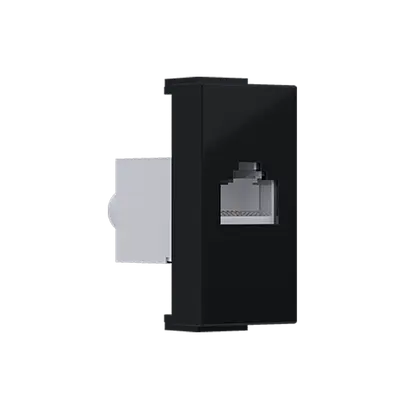 ^ MODYS КОНТАКТ ЗА ДАННИ МАТОВО ЧЕРЕН 1 M. RJ45 CAT.6A ЕКРАНИРАН IP20