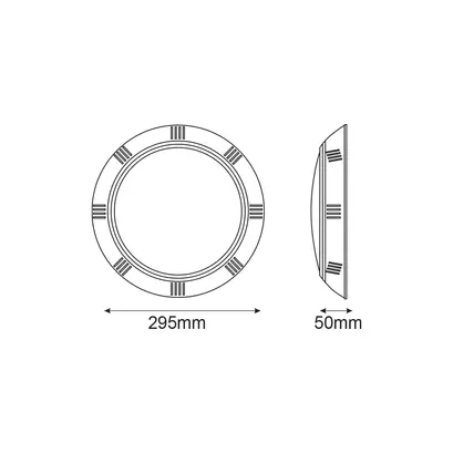 ^LED ПЛАСТМАСОВ ОСВЕТИТЕЛ ЗА БАСЕЙН 25W 6000K 2100LM 90° IP68 12V AC/DC