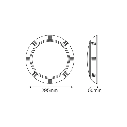 ^LED ПЛАСТМАСОВ ОСВЕТИТЕЛ ЗА БАСЕЙН 25W 3000K 2000LM 90° IP68 12V AC/DC - изображение 2