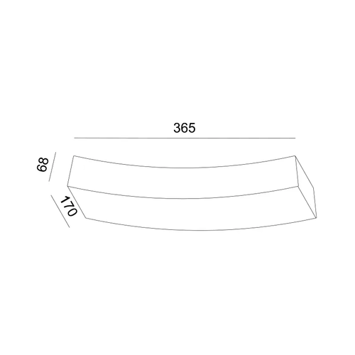 ^ГИПС СТЕННА ЛАМПА  1XRX7S 118mm SHELF 36,5x17x6,8CM - изображение 2