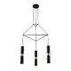 ВИСЯЩО ОСВЕТИТЕЛНО ТЯЛО NETTO 3XGU10 ЧЕРЕН МЕТАЛИК 56X49XH150CM DA VINCI
