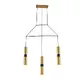 ВИСЯЩО ОСВЕТИТЕЛНО ТЯЛО NETTO 3XGU10 МЕСИНГОВ МЕТАЛИК 66X8XH150CM DA VINCI