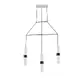 NETTO PENDANT LIGHTING 3XGU10 WHITE METALLIC 66X8XH150CM DA VINCI