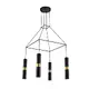 NETTO PENDANT LIGHTING 4XGU10 BLACK METALLIC 56X56XH150CM DA VINCI