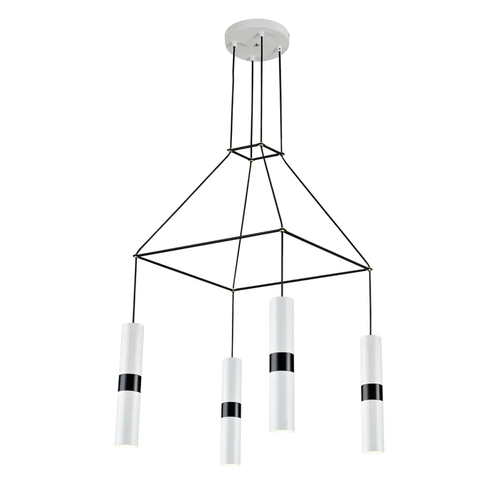 NETTO PENDANT LIGHTING 4XGU10 WHITE METALLIC 56X56XH150CM DA VINCI