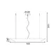 NETTO PENDANT 2ΧGU10 METAL WHITE+GOLD Φ6Χ80XH120CM TITAN - изображение 2