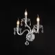 NETTO WALL LUMINAIR 3XE14 CLEAR CRYSTAL + CHROME METAL 38X40CM TULIA