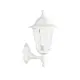 6S PLASTIC WALL GARDEN WHITE LUMINAIRE Ε27 IP44
