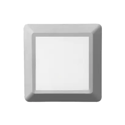 LED АПЛИК КВАДРАТЕН СИВ 230V AC IP65 4W 3000K 270LM RA80