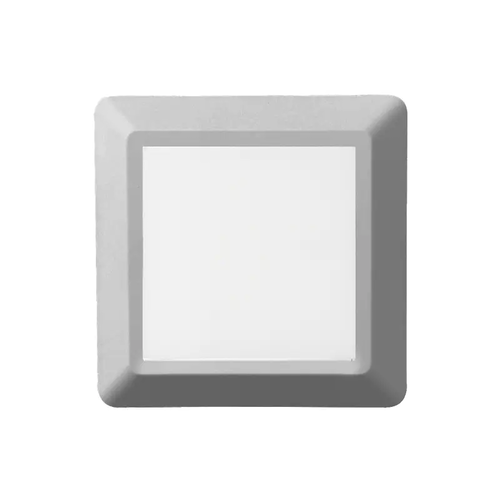 LED АПЛИК КВАДРАТЕН СИВ 230V AC IP65 4W 3000K 270LM RA80