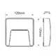 LED WALL SQUARE LUMINAIRE GREY 230V AC IP65 3W 3000K 200LM RA80 - изображение 2