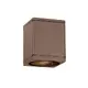 ^GU10 КВАДРАТЕН ПЛАФОН 230V AC РЪЖДА IP65 GU10 MAX.35W
