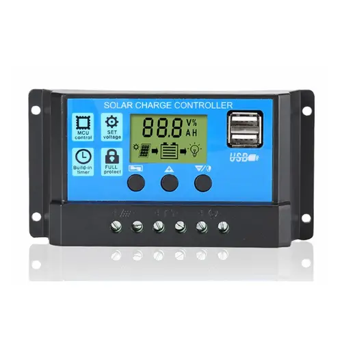 СОЛАРЕН КОНТРОЛЕР ЗА ЗАРЯД 12/24V DC, 20A РАБОТА ДЕН/НОЩ И ТАЙМЕР