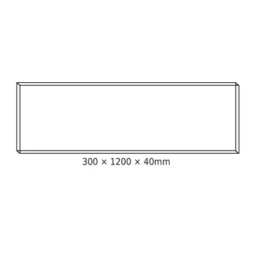 ТАВАННА АЛУМИНИЕВА РАМКА 30x120x4cm ЗА PILO LED ПАНЕЛИ (БЕЗ ВИНТОВЕ) - изображение 2