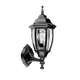 WALL LANTERN BLACK IR44 E27 60W TOP RAL C0026