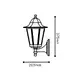 WALL LANTERN BLACK IR44 E27 60W TOP RAL C0026 - изображение 2