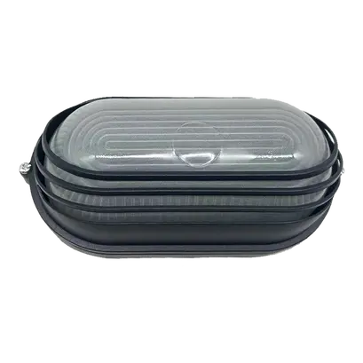 BULKHEAD OVAL 21cm WITH BLACK COVER RAL C0026
