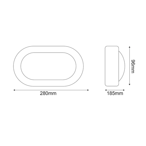 АПЛИК ЧЕРЕН ΙΡ54 Ε27 max.60W 280 x 185 x 96mm RAL C0026 - изображение 2