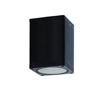 E27 PAR30 КВАДРАТЕН ПЛАФОН 230V AC ПЯСЪЧНО ЧЕРЕН IP65 MAX.35W