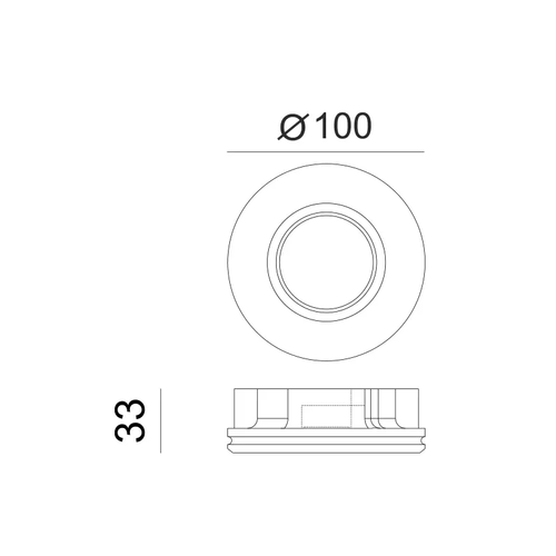 ROUND GYPSUM TRIMLESS SPOT LUMINAIRE ERIN GU10 - изображение 2