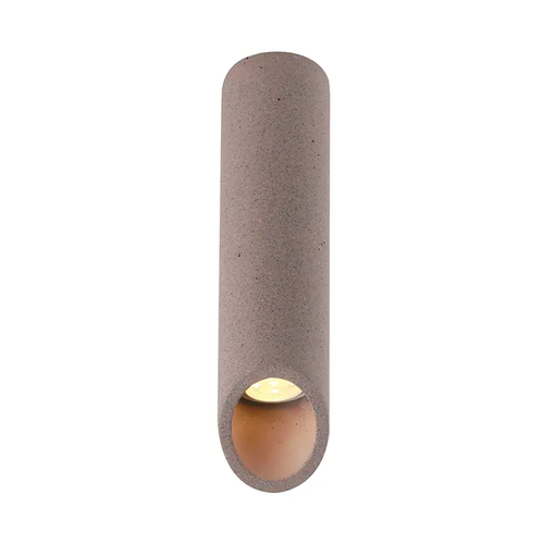 CEILING LIGHT 1XGU10 RED CEMENT D7XH32CM FALTSO
