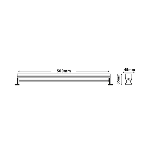 WALL WASHER CREE LED 13W 6000K 1.100Lm 30˚ 230V 0,5m IP65 - изображение 2