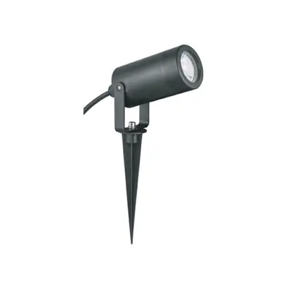 ТЪМНО СИВ ПРОЖЕКТОР GU10 MAX. 3W LED IP65 И ГРАДИНСКИ ШИП