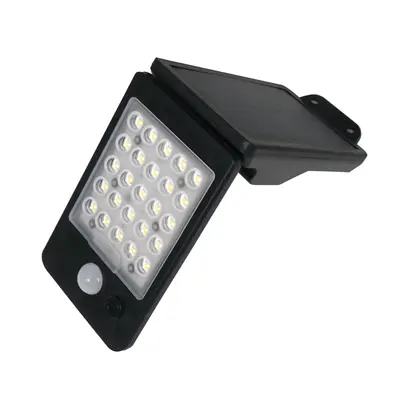СОЛАРЕН СЕНЗОР SMD LED АПЛИК ЧЕРЕН 2W 200Lm 4000K IP65 120°