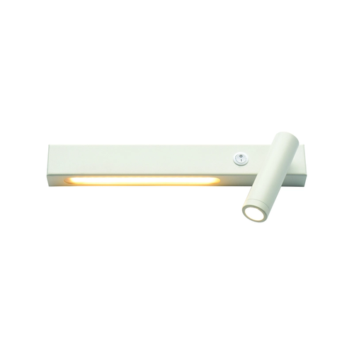 АПЛИК LED 12W 3200K 980LM HERMES БЯЛ МЕТАЛ 28Χ11Χ8CM