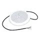 ^ LED ПЛАСТМАСОВ ОСВЕТИТЕЛ ЗА БАСЕЙН 20W RGB 110° IP68 12V DC Φ210Χ20mm