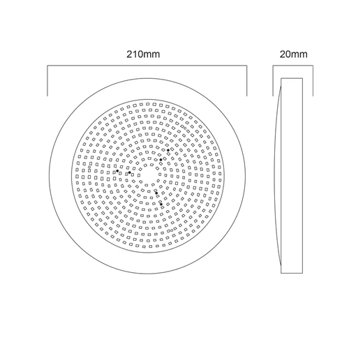 ^ LED ПЛАСТМАСОВ ОСВЕТИТЕЛ ЗА БАСЕЙН 20W RGB 110° IP68 12V DC Φ210Χ20mm - изображение 2