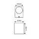 ^LED HP АПЛИК ЗА ВГРАЖДАНЕ 4W 230LM 40° 230V AC 3.000K ТЪМНО СИВ CRI80 IP65 30.000HRS - изображение 2