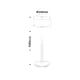 СОЛАРНА/ПРЕЗАРЕЖДАЕМА RGBW LED ПОДОВА ЛАМПА D30*H15CM IP65 LiFePO4 2000mAh - изображение 2