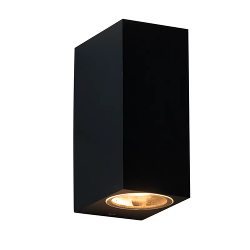 GU10 АПЛИК 230V AC ПЯСЪЧНО ЧЕРЕН IP65 MAX.2X35W