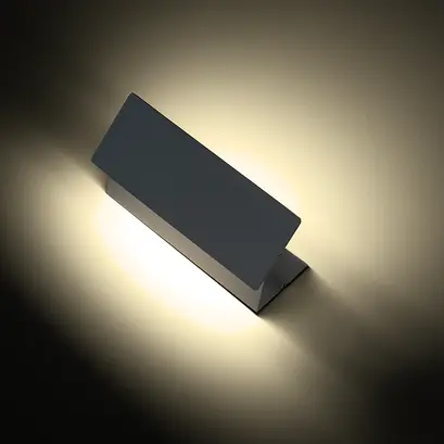 LED SMD АПЛИК 7W 210LM 190° 230V AC 3.000K ТЪМНО СИВ CRI80 IP54 30.000HRS