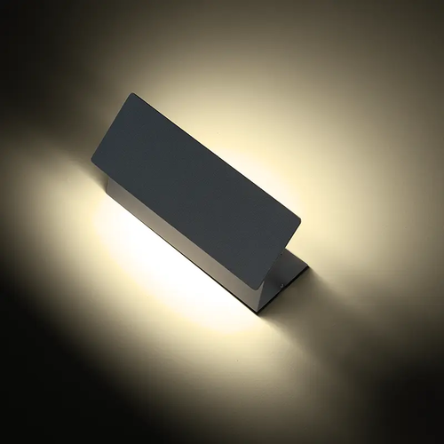 LED SMD АПЛИК 7W 210LM 190° 230V AC 3.000K ТЪМНО СИВ CRI80 IP54 30.000HRS - изображение 2