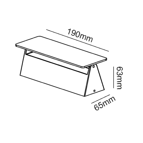 LED SMD АПЛИК 7W 210LM 190° 230V AC 3.000K ТЪМНО СИВ CRI80 IP54 30.000HRS - изображение 4