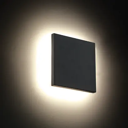 LED SMD АПЛИК 8W 450LM 110° 230V AC 3.000K ТЪМНО СИВ CRI80 IP54 30.000HRS