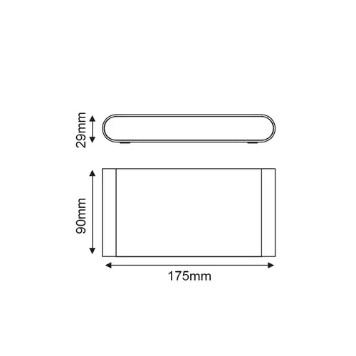 LED SMD АПЛИК 11W 570LM 60° 230V AC 3.000K ТЪМНО СИВ CRI80 IP54 30.000HRS - изображение 2