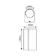 GU10 АПЛИК 230V AC ТЪМНО СИВ IP65 MAX.2X35W - изображение 2