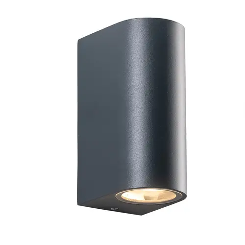 GU10 АПЛИК 230V AC ТЪМНО СИВ IP65 MAX.2X35W