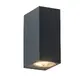 GU10 WALL LUMINAIRE 230V AC DARK GREY IP65 MAX.2X35W