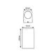 GU10 АПЛИК 230V AC ЗЛАТИСТО ЧЕРЕН IP65 MAX.2X35W - изображение 2
