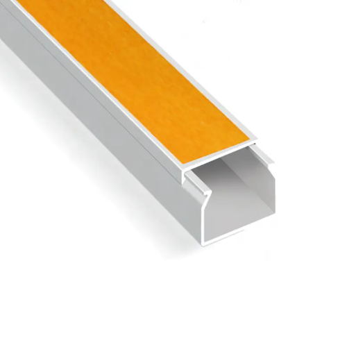 PHASING OUT CABLE TRUNKING 25X16mm WITH ADHESIVE TAPE WITH DOUBLE LOCK WHITE
