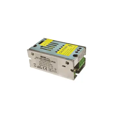 ^МЕТАЛЕН CV LED ДРАЙВЕР 12W 230V AC-24V DC 0.5A IP20 С КЛЕМА