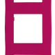 PRIME 5 GANG FRAME IP20 PINK