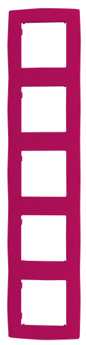 PRIME 5 GANG FRAME IP20 PINK