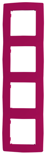PRIME 4 GANG FRAME IP20 PINK
