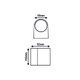 GU10 WALL LUMINAIRE PLASTIC 230V AC WHITE IP65 MAX.2X3W LED - изображение 2