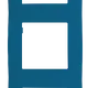PRIME 5 GANG FRAME IP20 AZURE
